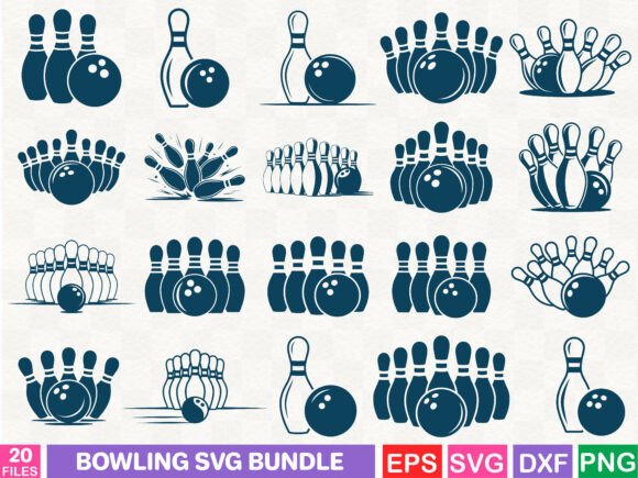 A Bowling SVG Bundle for Graphics & Illustrations