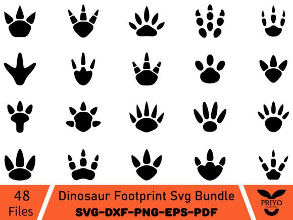 A Designer's Review of the Dinosaur Footprint Graphics