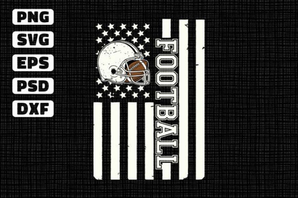 A Designer's Take on the Football American Flag SVG