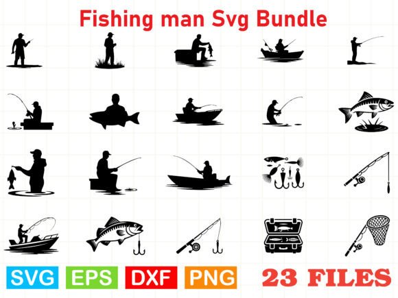 A Fishing SVG Bundle for Craft & Business Graphics