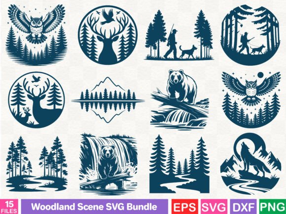 A Graphic Designer’s Review of a Woodland Scene SVG Bundle