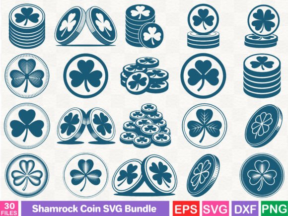 A Shamrock Coin Graphic to Anchor Your Brand Identity
