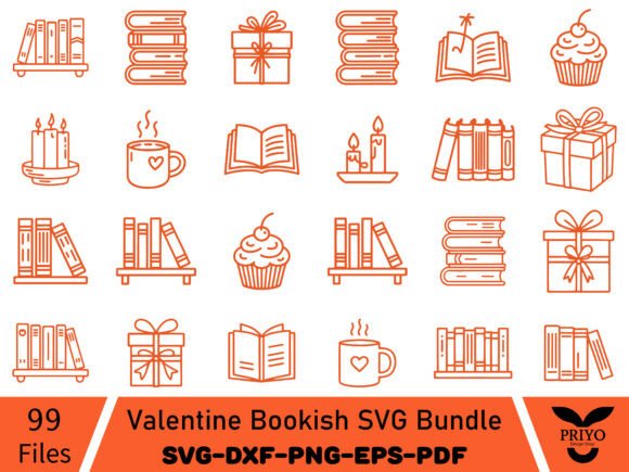A Versatile Valentine Bookish SVG Bundle for Crafters