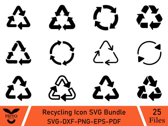 An Expert Crafter's Review of the Recycling Icon SVG Bundle