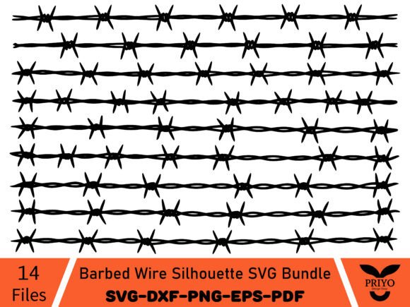 Barbed Wire SVG Graphics for Bold Illustrations