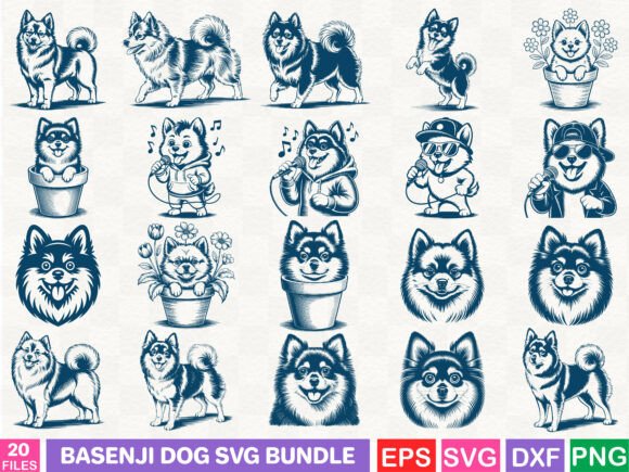 Basenji Dog Graphics: A Designer's Review for Client Projects