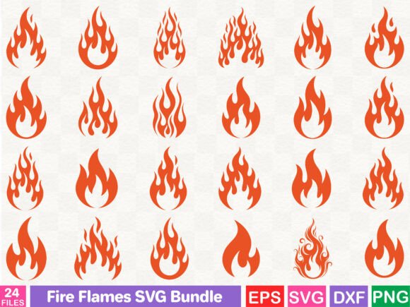 Evaluating Fire Flames SVG Bundle for Your Online Graphics Shop