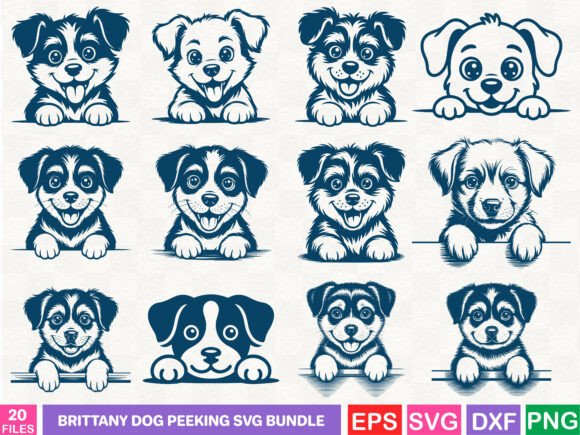 Evaluating the Brittany Dog Peeking Graphics Bundle for Client Projects