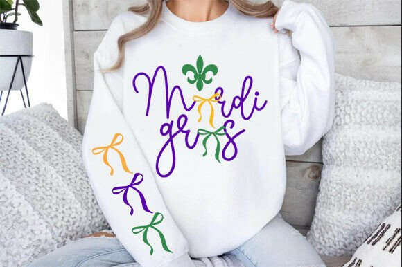 Mardi Gras Bows Multi Color SVG: A Golfer's Festive Punchline