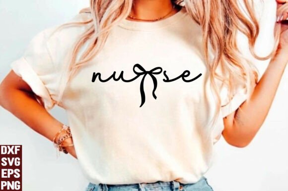 Nurse Coquette Bow SVG: A Graphic for T-Shirt Designs