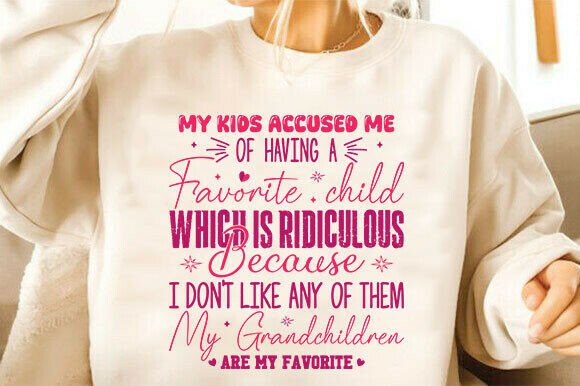 Reviewing a Funny Grandma T-Shirt Graphic Design Asset