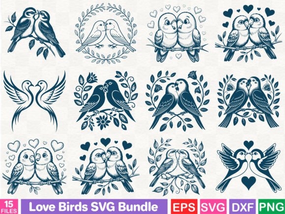 Reviewing Love Birds Graphics Bundle for Your Online Shop