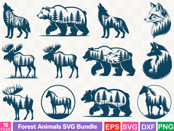 Reviewing the Forest Animals Graphics Bundle for Branding
