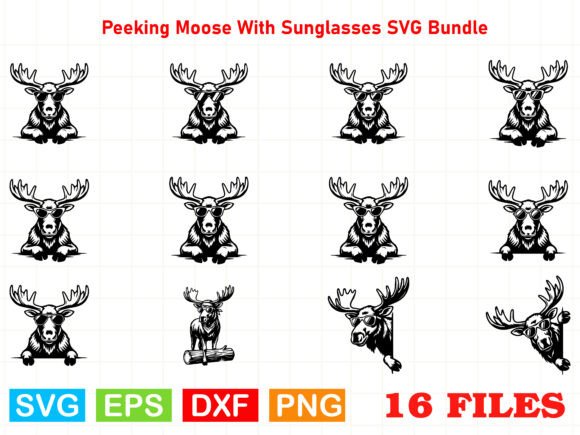 SVG Design Review for Crafting a Peeking Moose Graphic
