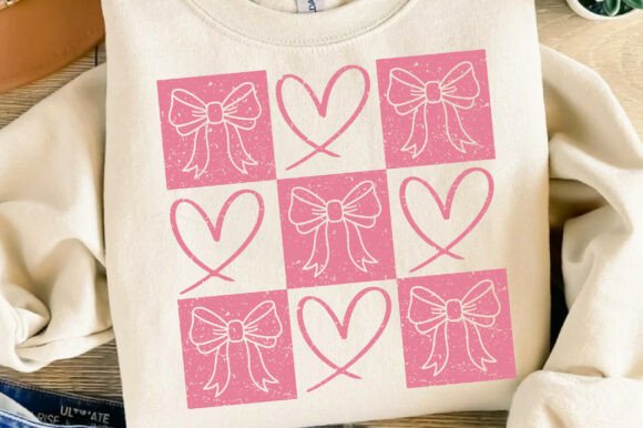 The Retro Checkered Valentine: A Flexible Graphic for Marketing & T-Shirt Designs